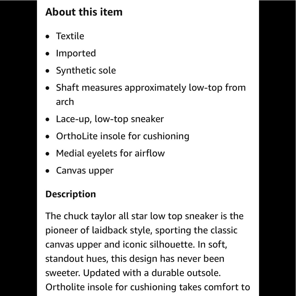 >💟CONVERSE CHUCK TAYLOR ALL STAR OX ICONIC UNISEX BRAND NEW BASKETBALL SHOE 😍 - Picture 4 of 13